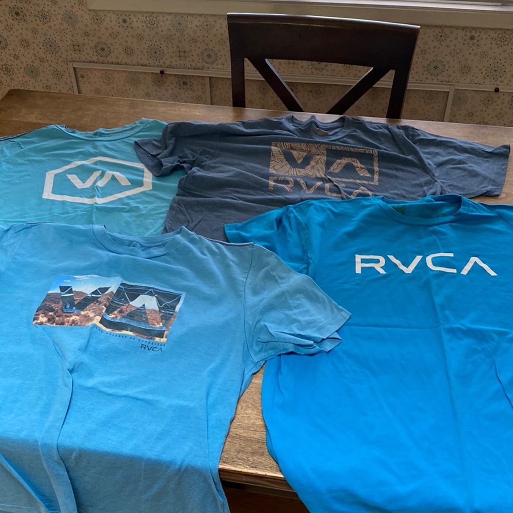 4 RVCA shirt bundle